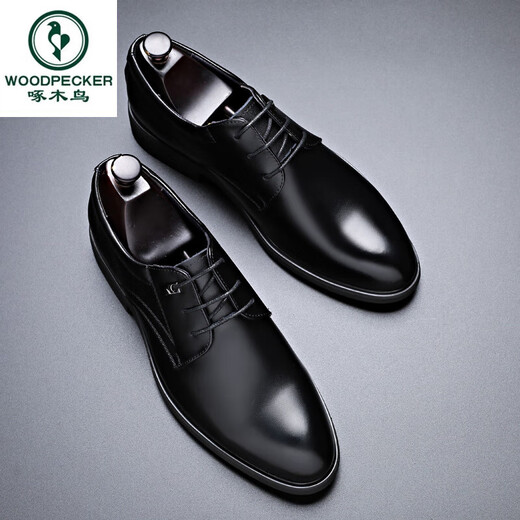 Zapatos de cuero huecos de pájaros carpinteros para hombres en verano