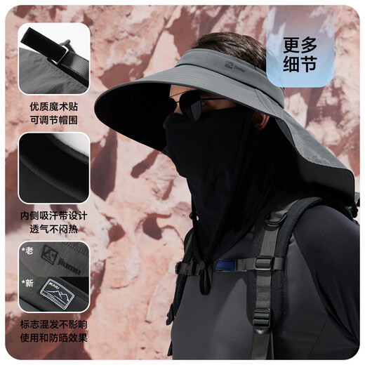 JIUMU sun protection hat men's sun hat sun hat hollow hat cool hat hiking hat fishing hat summer anti-UV hat
