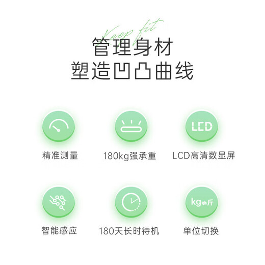 Bear Electronic Scale Body Scale Home Rechargeable Weighing Smart Fitness Weight Loss Sports Health Scale Gift for Boyfriends and Friends Father Mother’s Day Gift 2025 New Rechargeable Model 60% User Choice