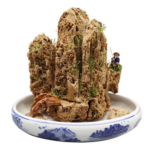 Water-absorbing stone 10-160CM natural water-absorbing stone raw stone water stone stone mountain bonsai rockery fish tank landscaping ornaments micro only stone 20-24 water-absorbing stone package