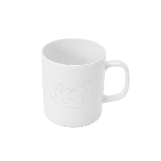 MUJI Linglong Porcelain Mug Water Cup Ceramic Cup Coffee Cup Tea Cup Manta Ray 530ml