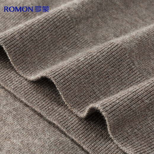 Romon semi-worsted machine washable 100% pure wool sweater half turtleneck zipper bottoming sweater pullover men's clothing