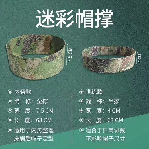 Hat support inner support camouflage hat inner support training hat ring hat lining housekeeping hat inner support adjustable narrow version 4cm-starry sky-hat support 1 piece