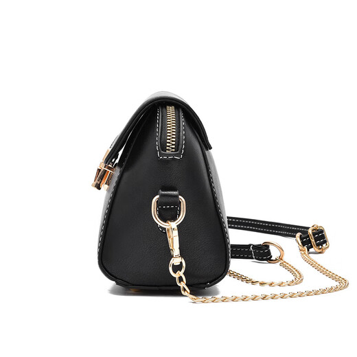 黛菲维娅时尚链条迷你小包包女2025新款夏天斜挎手机小巧轻便贝壳包软皮 方格 卡其色