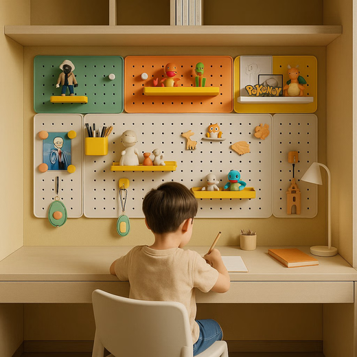 Yonghuan Wandlagerstange runde Lochform Wand Lernschreibtisch Wand Magnet Saugmagnet Schreibtisch Paket 1473x36.5 cm
