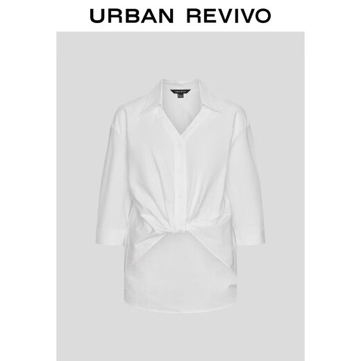 UR2025 new autumn women's fashion casual V-neck pleated blouse shirt UWM250097