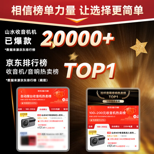 SANSUI M31 Elderly Radio Elderly Charging Card Music Player Mini Speaker Portable Walkman FM Radio Audio Bluetooth Speaker Gray