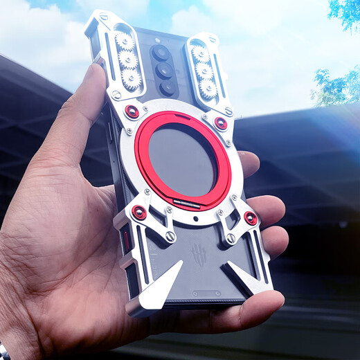 Dazzling Red Magic 10air mechanical arm Red Magic 10spro+ mobile phone case with stand 10pro rotating ring Red Magic 9spro+ metal frame protective cover 8spro+ car magnet Upgraded mechanical rotating stand black lanyard + frameless + car magnet 1 Red Magic 8 Pro+