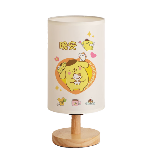 
Sanlio series cartoon children's bedroom bedside voice control warm light night light children's sleep pudding dog dimming table lamp YJR5155 cartoon - three-color light 5-LED light button switch