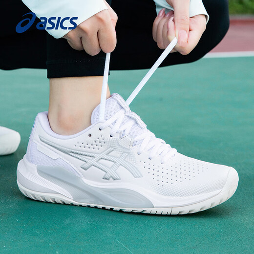 Asics tennis shoes women's spring new professional wear-resistant training sports shoes GEL-CHALLENGER 15 1042A294-101 36