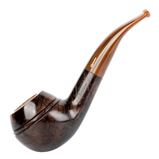 Sharphan (Savinelli) Tundra haut de gamme Mémorial Mémorial fait à la main les tuyaux de tuyaux importés de bruyère italien [673 Rhodésie courbe grande taille]