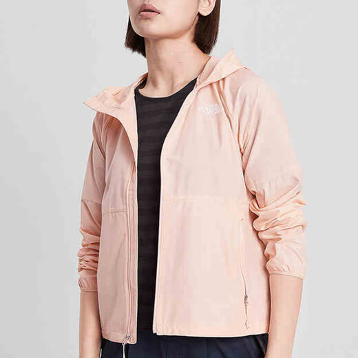 Die nördliche Face Outdoor Winddosiger wasserdichte Kapuzenjacke Frauen rosa Pink S