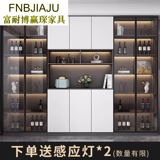 FORAIBO 2025 Nouvelle armoire latérale Armoire haute armoire de rangement de salon intégré armoire de rangement de cuisine armoire de cuisine Style de rangement ménage