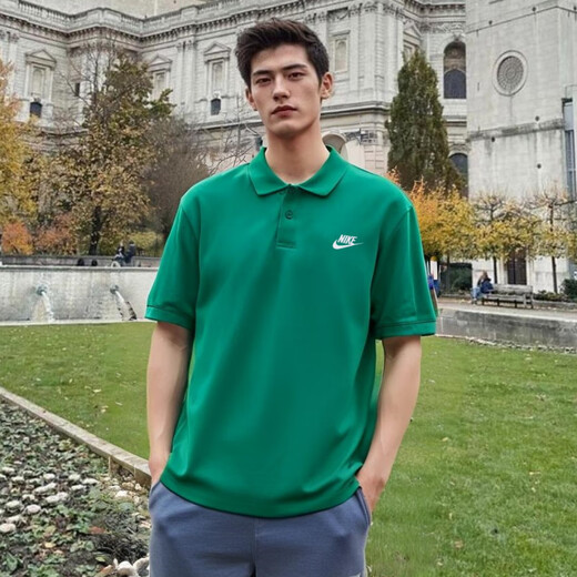 Nike (Nike) Рубашка Polo 2025 Spring Presce Late Foremed's Men's Loe Fit Fit Fuce Pure Cotton с половиной рукава Black Fn3895-010 Pure Cotton Like и Transparent XL 150-180JIN [JIN равно 0,5 кг]