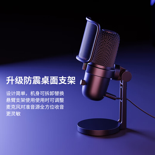 Guaner live broadcast microphone computer USB microphone notebook condenser microphone mobile phone sound card noise reduction e-sports peripheral desktop recording karaoke game conference recording microphone