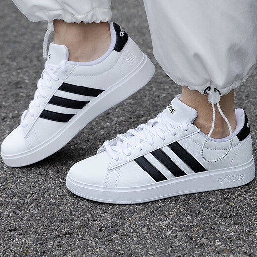 Adidas (adidas) zapatos blancos pequeños zapatos para hombres y mujeres verano de cuero transpirable baloncesto retro retro bajo ropa de mesa resistente gw9195 37