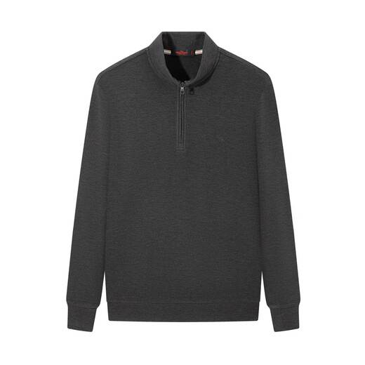 Qipai 7A Antibacterial 2A Anti-mite/Far Infrared Fever Men's Xinjiang Cotton Warm Half Cardigan Pullover Sweatshirt