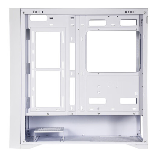 SAMA Suzaku 5 Air weißer Desktop-Computer ATX-Kühlgehäuse, Mesh-Lufteinlass an der Vorderseite/12 Lüfterpositionen/360 Wasserkühlungspositionen/430-mm-Grafikkarte/Typ-C-reserviertes Loch