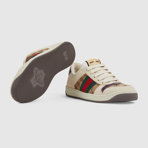 
GUCCI women's shoes, women's cowhide bee embroidered white shoes, sports and casual shoes, dirty shoes, 677423 HVKI0 9765 women's style 39.5