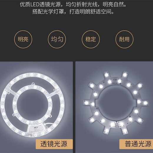 NVC LED ceiling lamp retrofit lamp panel replacement lamp panel high wattage high brightness LED round bulb patch lamp 48W positive white light