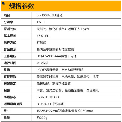 深达威 卤素气体检测仪 空调检漏仪隧道报警器空调制冷剂漏氟狗鼻子家用 SW-733A【可燃气体检测】