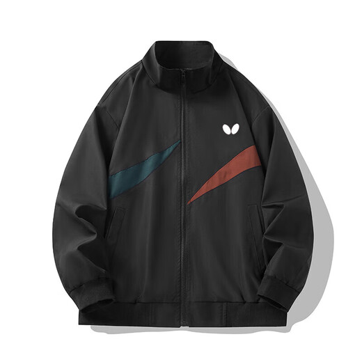 BUTTERFLY BALL Butterfly Ball Table Tennis Clothing Stand Collar Jacket 2025 Spring and Autumn Men and Women Sports and Leisure Windproof Warm Trench Jacket White [HD-9921] L