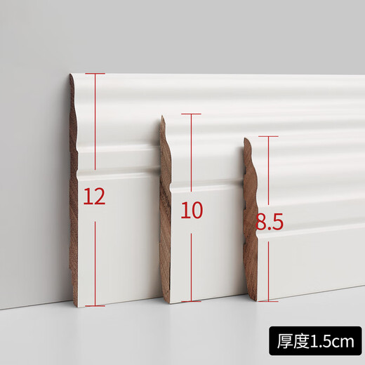 Shantoulin Village Whole Whol Wood Fanlongyan Línea de esquema de madera maciza Pure Soot Basboard Sala de estar Skiring Board 12 cm se puede personalizar 10 [P12604] 12 cm de alto Fanlongyan-Dabao