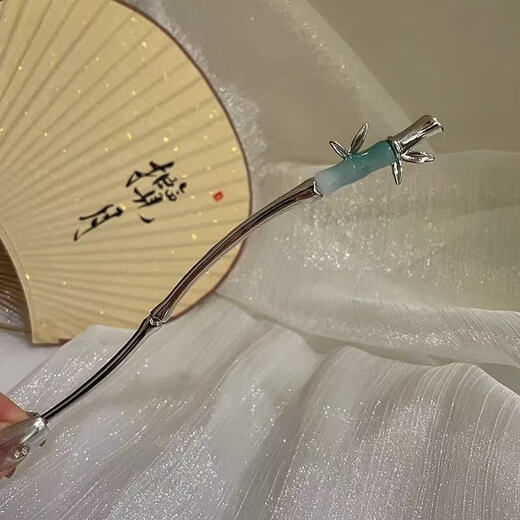 Temperament Bamboo Tassel Hairpin for Women New Chinese Style Modern Simple Hairpin Ball Headband Hairpin Ancient Style Headwear Summer Bamboo Gourd Tassel #002