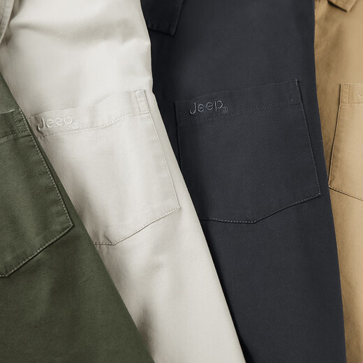JEEP long-sleeved shirt men's 2025 spring and autumn coat new casual loose versatile cotton work shirt