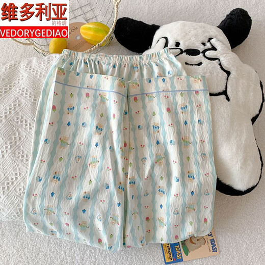 维多利亚的格调三件套樱桃小熊睡衣女夏季短袖可爱卡通宽松云朵棉夏天家居服套装 JS-9905#黑爱心-三件套 短袖上衣 M 码 155-162 体重100斤内