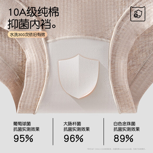Cat Man (Miiow) Frauen Unterwäsche Frauen rein Baumwolle natürliche Farbe Baumwolle hohe Taille 10A Antibakteriell Verlängerung Schritt hoher elastischer Fit Boxer Shorts Weizenhaut Farbe