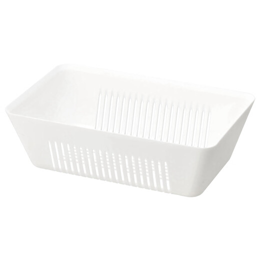 NITORI home kitchen fruit washing basin rectangular drain basket set L