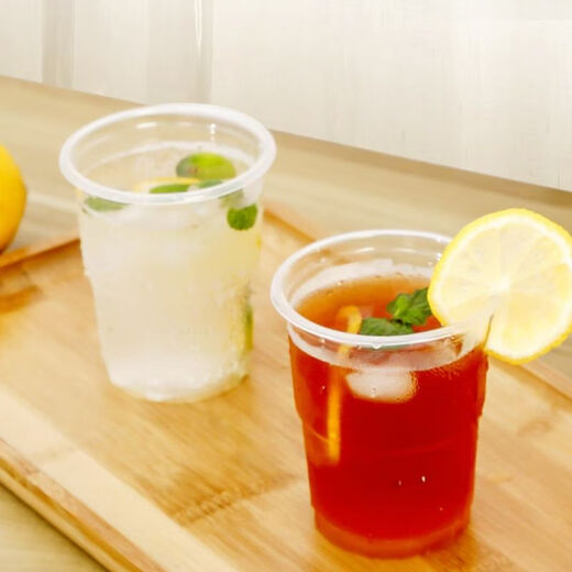 JD Logistics Disposable Thickened Plastic Cups Household Water Cups 64 Pack Food Grade Large Capacity Men and Women White 160ML