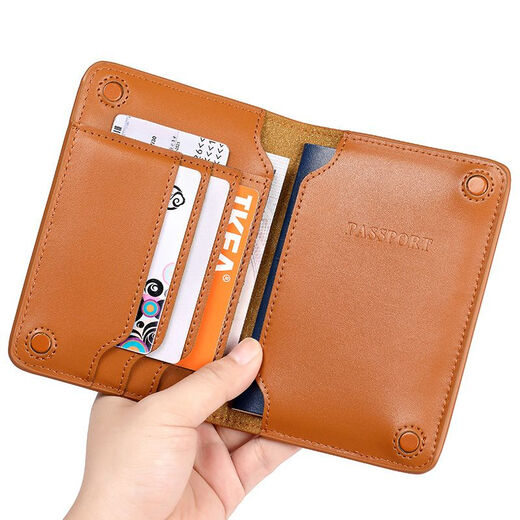 Eine Brieftasche Herren-Kaufläden Passportbag Air Ticket Clip Travel Dokument Aufbewahrungsbeutel Multifunktionskartenbeutel in Übersee Passport Bag tragbar schwarz