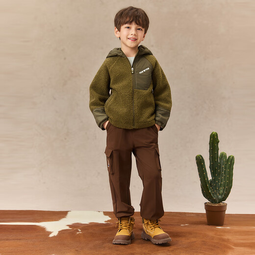 PawinPaw Cartoon Bear Children's Clothing 25th Autumn and Winter New Boys and Girls Outdoor Plush Jackets Warm Jackets