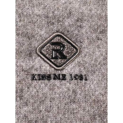 
NOSSKISS Half-high neck thickened yak cardigan men's autumn and winter jacquard comparison cardigan men's warm knitted bottom shirt Acacia grey 2XL 185 [suitable for 165-180Jin [Jin equals 0.5 kg]]