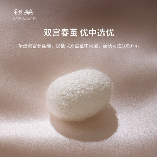 Silver mulberry baby silk blanket baby thin quilt mulberry silk summer quilt newborn blanket children's nap blanket pure tea white 110*140cm