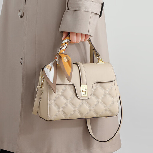 Calviakrim International Light Luxury Marke 2025 Neue Modependlertasche Frauen große Kapazitätstasche Crossbody Tasche Premium Handtasche Aprikosenfarbe