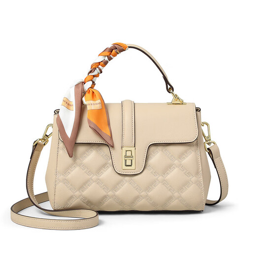 Calviakrim International Light Luxury Marke 2025 Neue Modependlertasche Frauen große Kapazitätstasche Crossbody Tasche Premium Handtasche Aprikosenfarbe