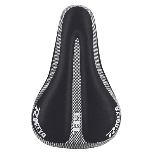 Riese (Riese) eignet sich für ATX660 Accessoires 830/777/720 Fahrradkissen Mountainbike Super Soft Seat Cushion Cover Schwarz und Weiß [Stoffkordelstring/Weiches Silikon/Anti-Schlupf-Pellet