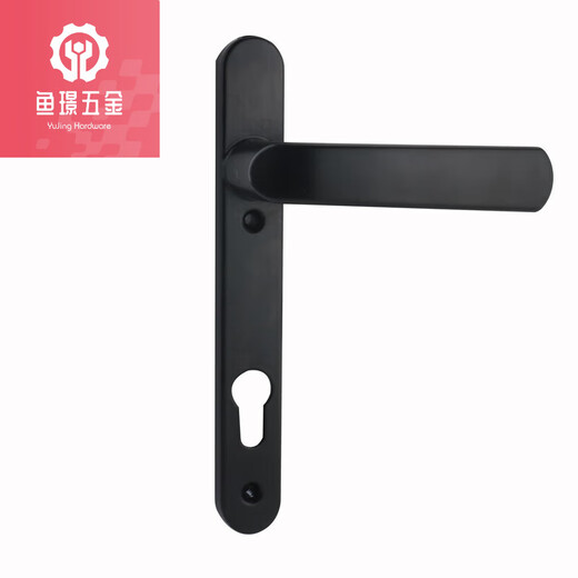 何佳功铝合金单点门锁断桥铝门锁8525/9230金门平开门把手塑钢锁 红古铜上下孔185孔距