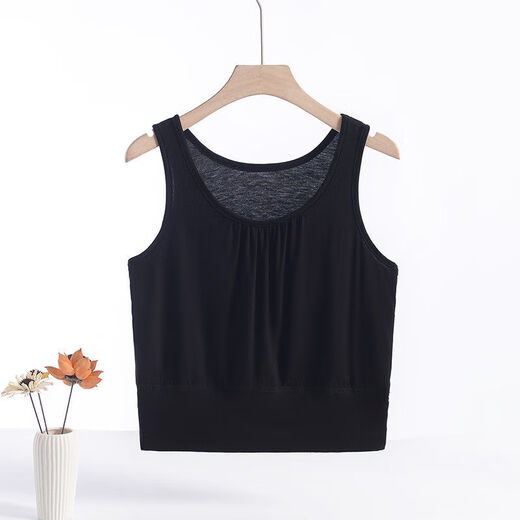 Banfishi mother's wear short bra-wrapped bra for middle-aged and elderly women modal vest-style underwear women's large size wide waist bottoming top matcha green 5XL 135-145Jin Jin is equal to 0.5 kg