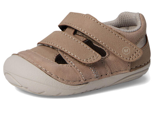 Stride Rite Baby Sandals Memory Foam Insole Velcro Soft Soled Toddler Shoes Universal for Boys and Girls Taupe 5 Baby