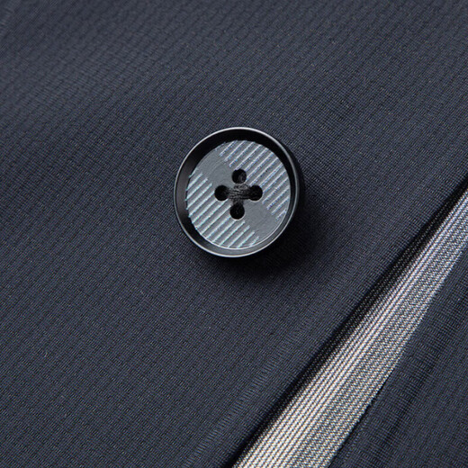 Wirpta high-end brand ice silk sunscreen suit suit for men in summer, light weight, waffle breathable two-piece business suit, navy two-piece suit (pay attention to height and weight) L 175 (suitable for 125-145 Jin Jin equals 0.5 kg)