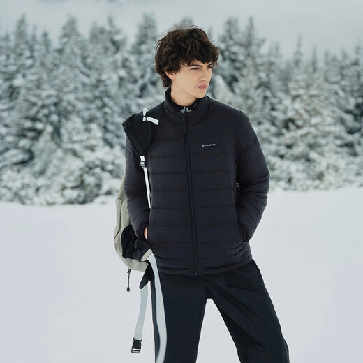 Tambor Down Jacket Men's Short Stand Collar Autumn and Winter Versatile Warm Jacket Liner TA5330257D Black 175