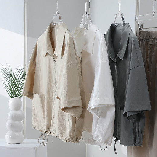 Sophiesel Lapel Camper Save String Jacket for Women 2025 Summer Fina de moda versátiles transpirable Top White S