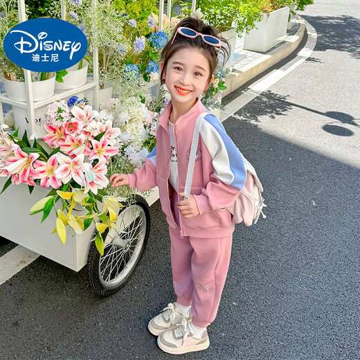 Disney Baby Girl Autumn Outfit Fashionable Children 2025 New Spring and Autumn Big Children's Kulomi Jacket Traje deportivo casual Conjunto de dos piezas Kulomi Kulomi Jacket + Pants 140 (Modelo mejorado) CM