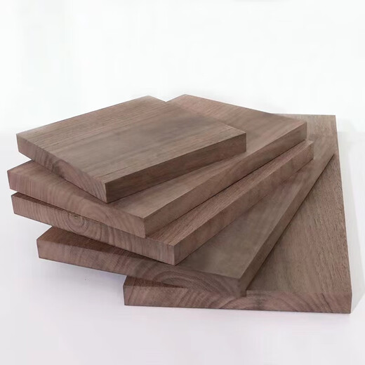 LZJV North American black walnut wood board solid wood square wood strip DIY carving material desktop partition wood board custom 15122cm