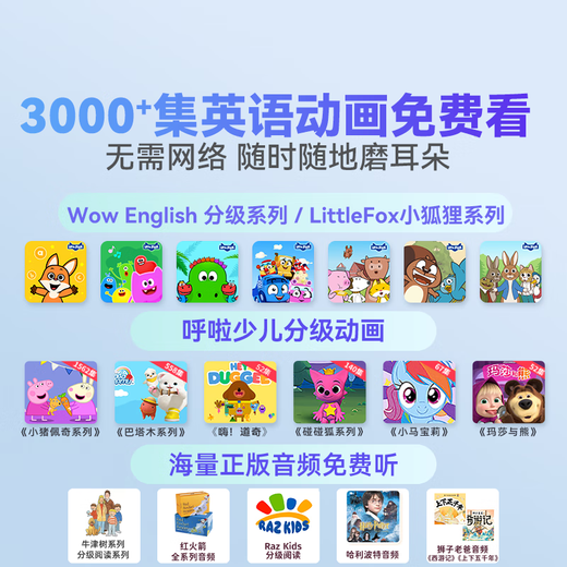 Listeneer repeater K9 IELTS KET teaching material synchronization in-class walkman high school entrance examination college entrance examination sharpening hearing treasure AI intelligent English listening learning machine K9 classic white 128G