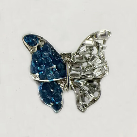 Super fairy three-dimensional butterfly opening adjustable ring women ins trend light luxury niche index finger cold wind ring 1 blue butterfly ring opening adjustable